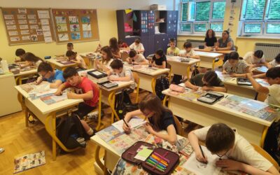Učenici 4.a kreirali sliku na staklu